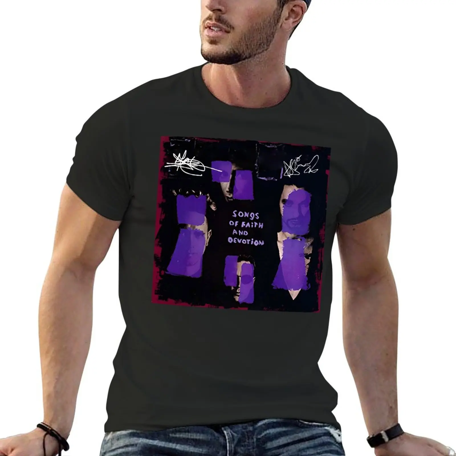 Songs of Faith and Devotion album purple puzzle piece T-shirt cute tops customizeds t shirt for men