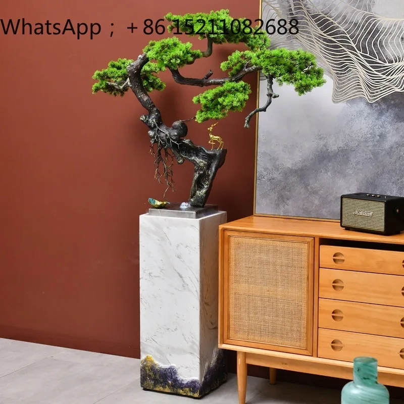 SCY light luxury living room floor-to-ceiling ornament office lucky decoration circulation water feature fountain jewelry