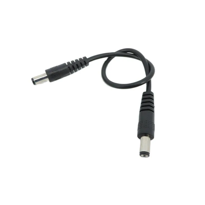 0.5m/1M/2M 12V DC Power supply Connector Extension Cable Male To Male Plug 5.5 x 2.1mm CCTV Camera Adapter Cords