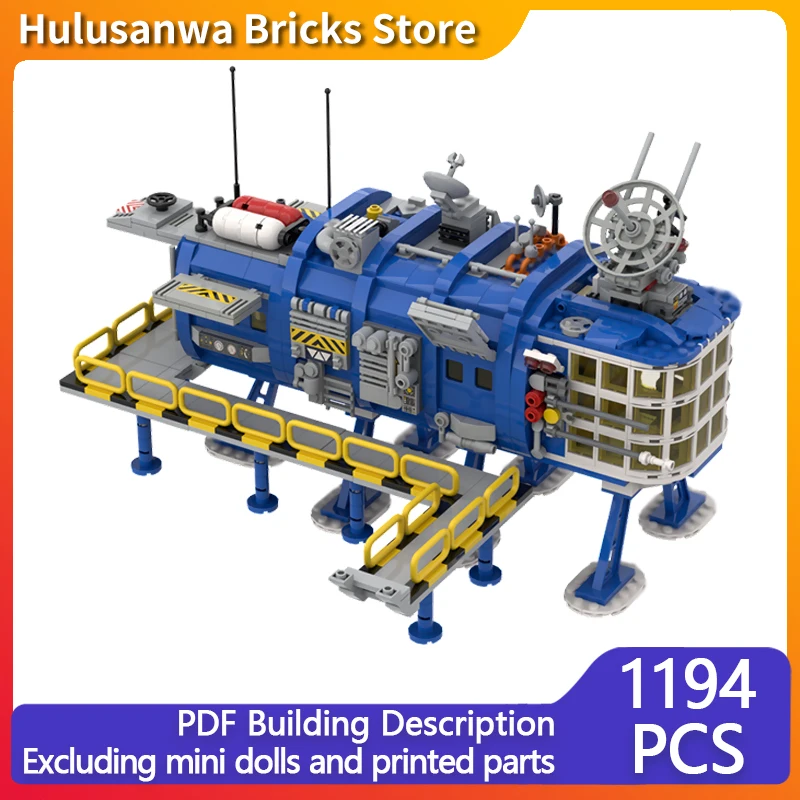 宇宙港コントロールセンター モデル MOC 組み立てブロック 戦争装備 モジュール式テクノロジー ギフト ホリデー 組み立て 子供のおもちゃ スーツ