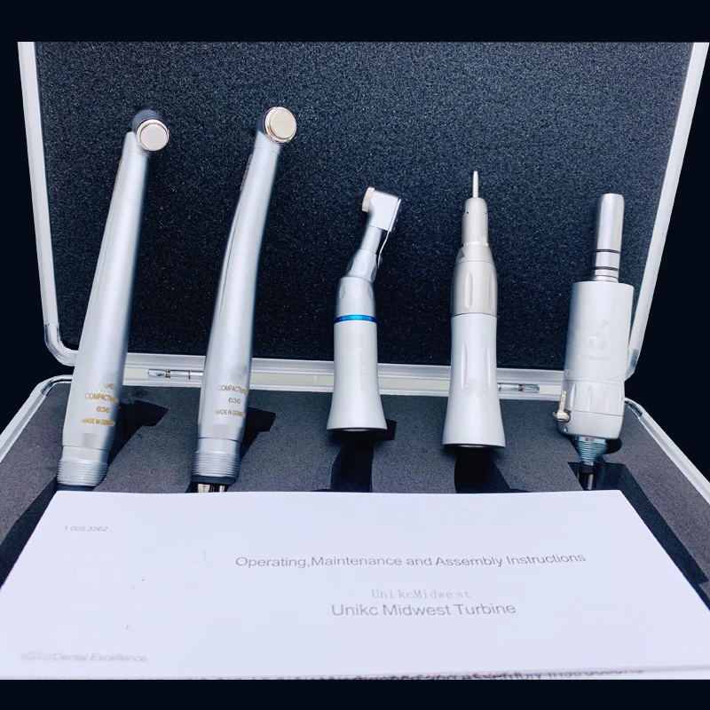 45 degree 2 holes 4 holes dent al handpiece kit/ dent al led handpiece and low speed handpiece kit (Borden/Midwest) students kit