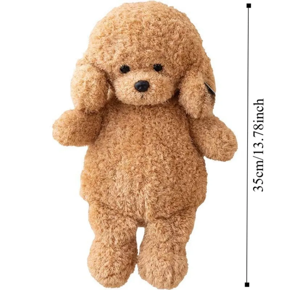 Cute Teddy Dog Plush Backpack Large Capacity Puppy Toys Student Schoolbags 35CM Stuffed Animal Poodle Shoulders Bags