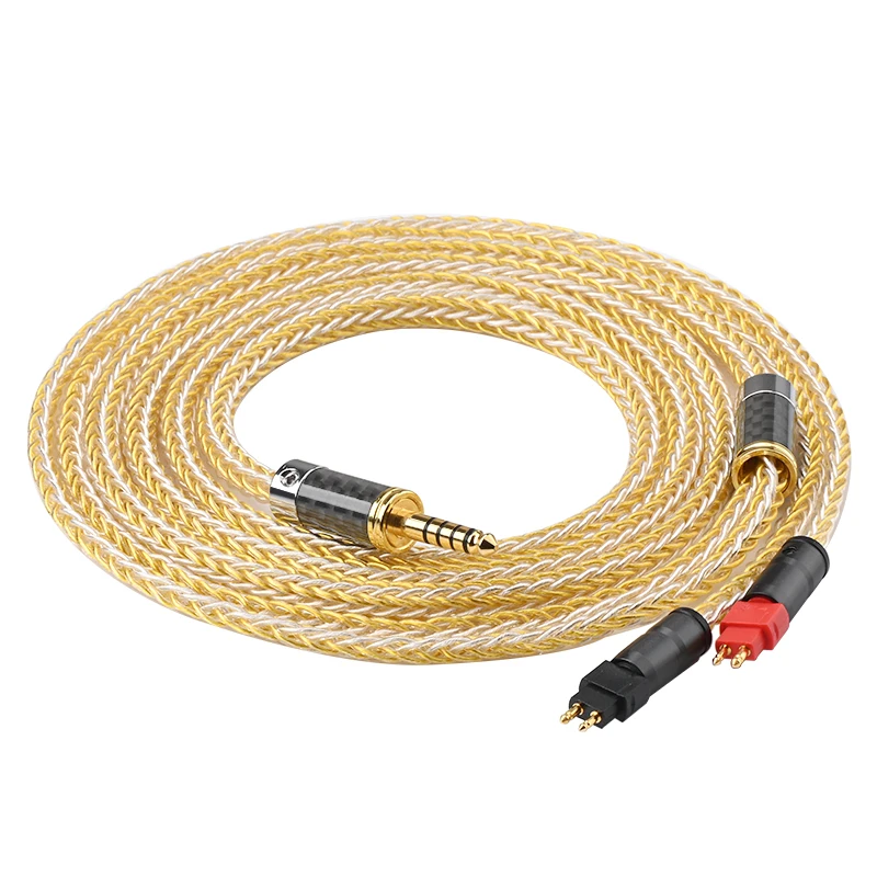 ATAUDIO HiFi Headphone Cable16 Shares 7N OCC Core with Gold Plated Plug Headphone Cable for HD650 HD580 HD600S HD600 HD25
