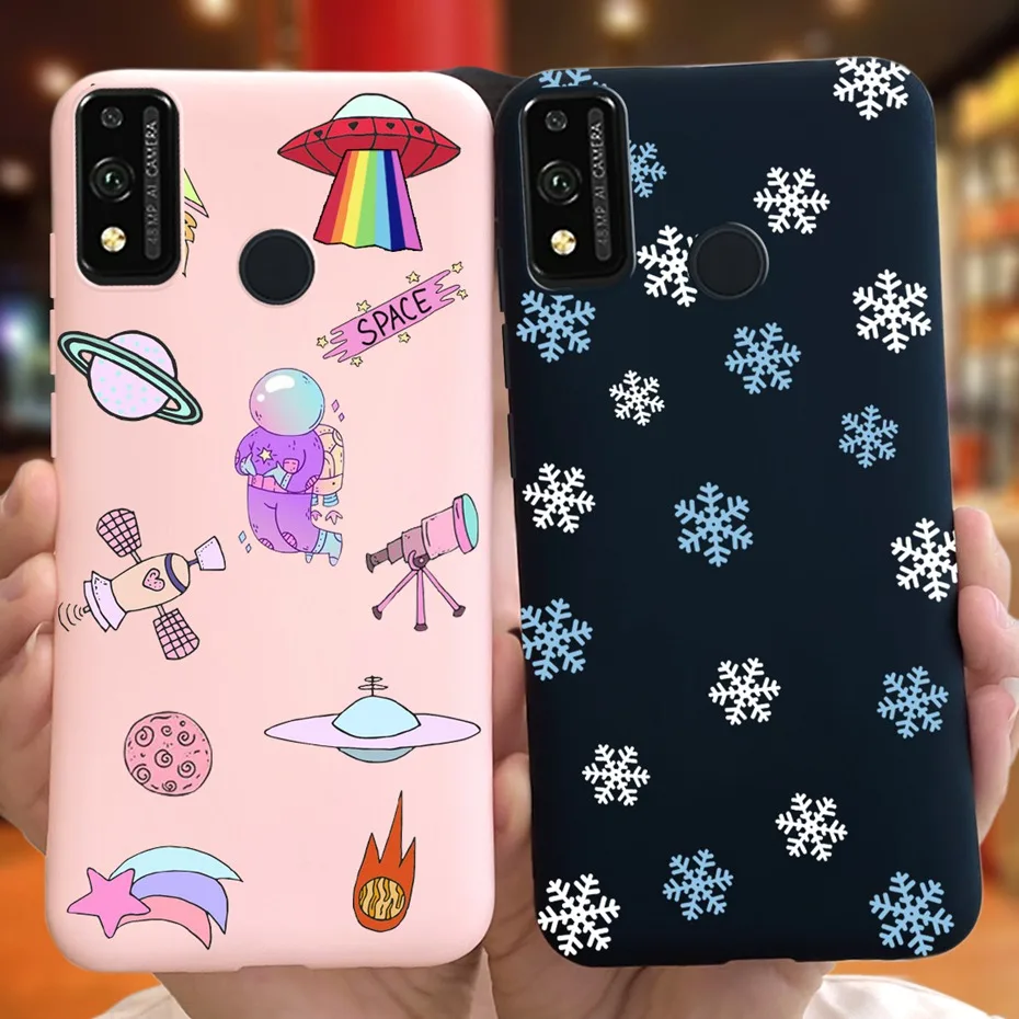 ل الشرف 9X لايت حافظة JSN-L21 لطيف الكرتون جراب هاتف سيليكون لينة الغطاء الخلفي ل الشرف 9X العالمي STK-LX1 فوندا Honor 9X لايت