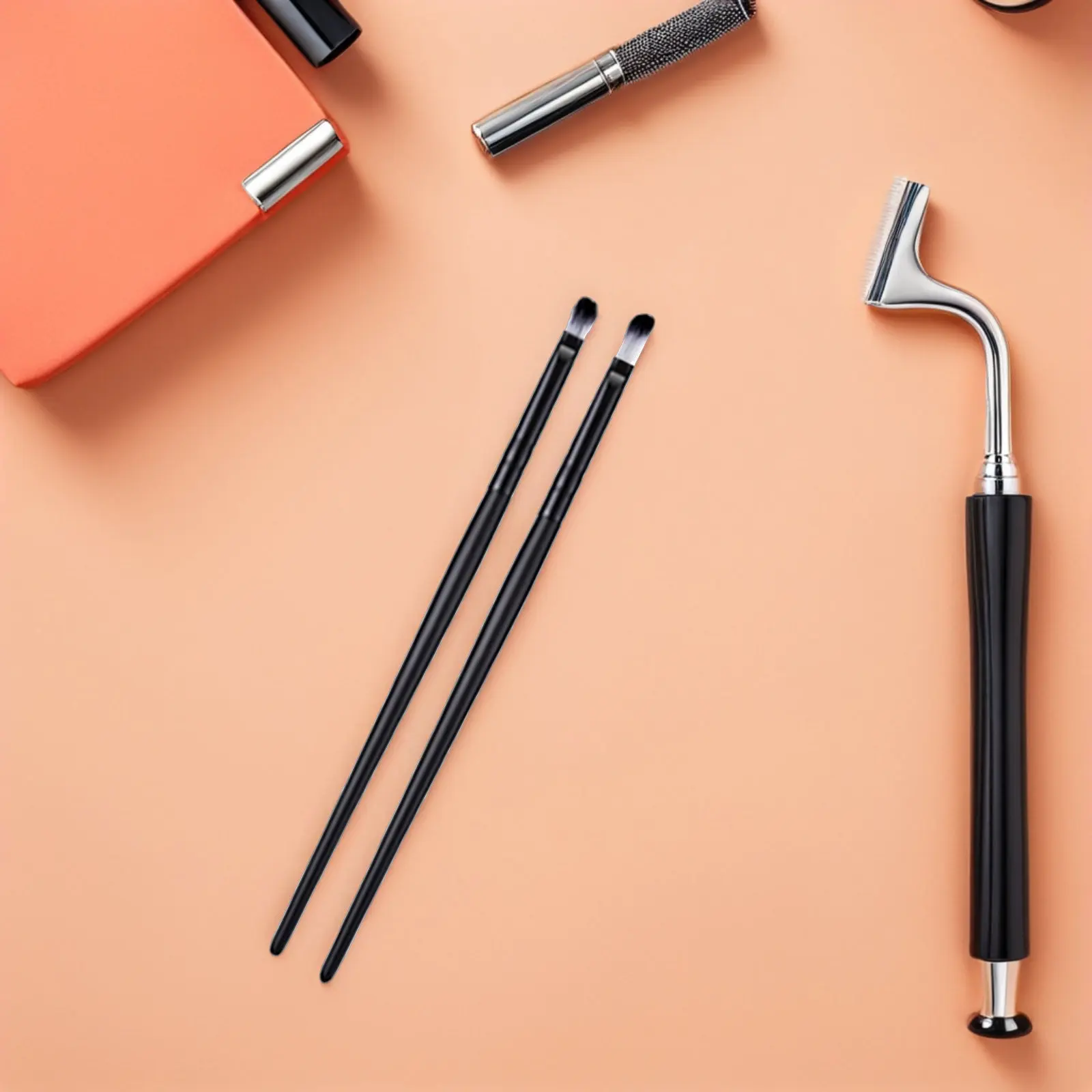 

2Sets Eye Makeup Brush Set Soft Gentle Eyeshadow Brushes for Blending Smudging Precise Eyeliner Application Portable Travel