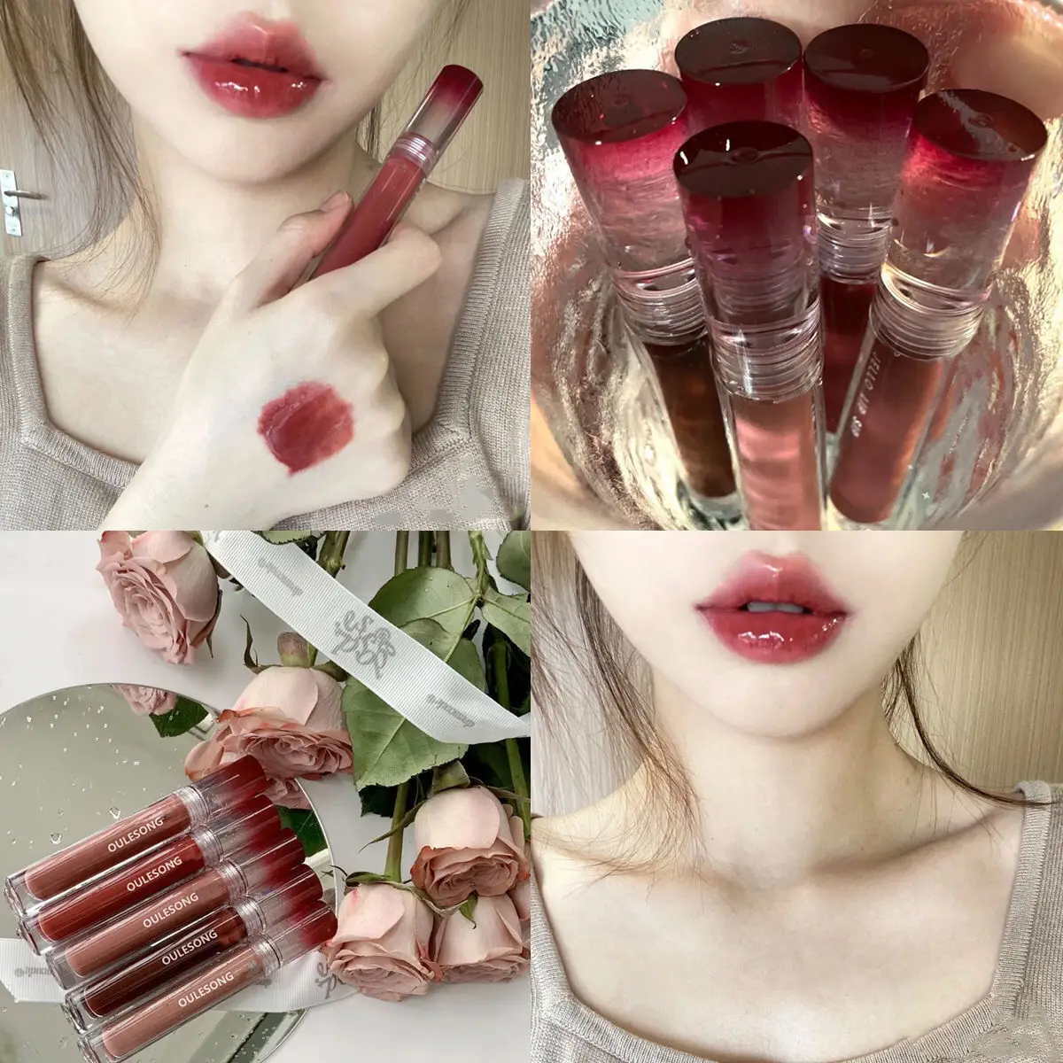 Lápiz labial de terciopelo mate para estudiantes, brillo de labios de larga duración, resistente al agua, sin decoloración, maquillaje Sexy, regalos de cosméticos para mujeres, nueva moda