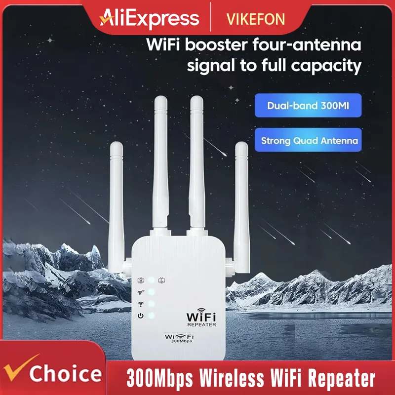 

300Mbps Wireless WiFi Repeater 2.4G Signal Router 802.11N Long Range Wireless WiFi Extender Amplifier WIFI Booster