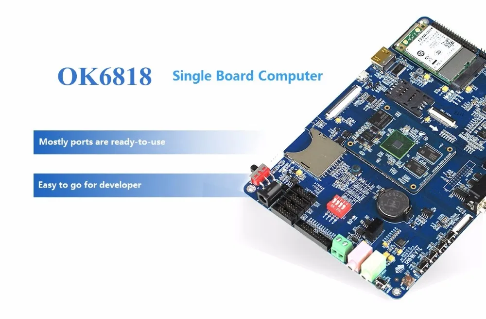 S5P6818 Embedded System Single Board Computer Support USB Host/USB OTG/UART/IIC/IIS/SPI