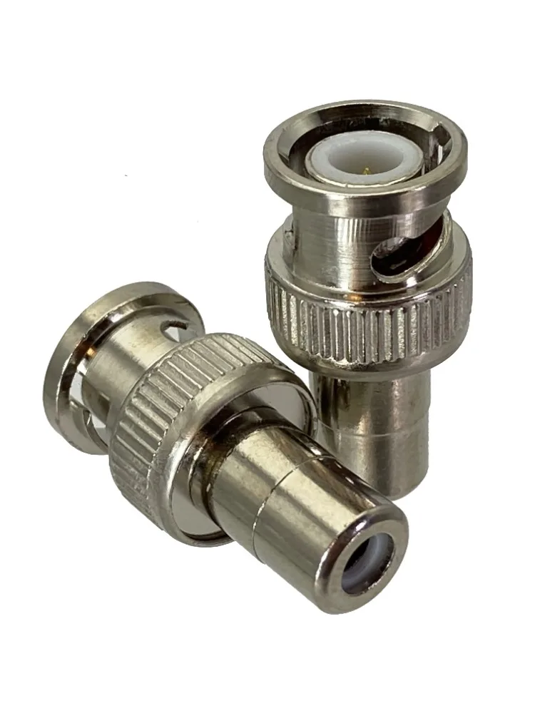 Adaptateur BNC mâle vers RCA TV 600 Jack, connecteur coaxial RF droit, fil politiquement al, 1 pièce