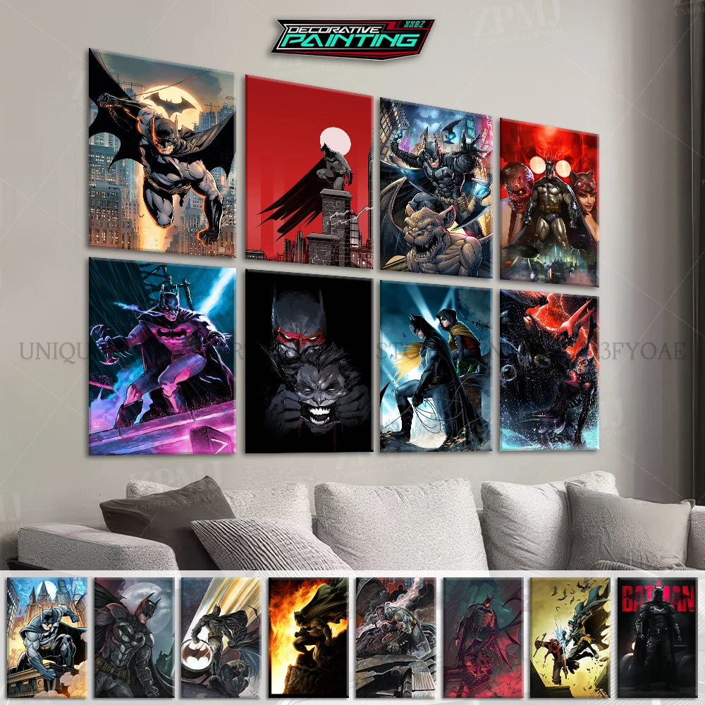 

DC Comics Superhero Batman Canvas Painting Movie Home Decoration Wall Art Picture Prints Modern Frameless Poster For Living Room