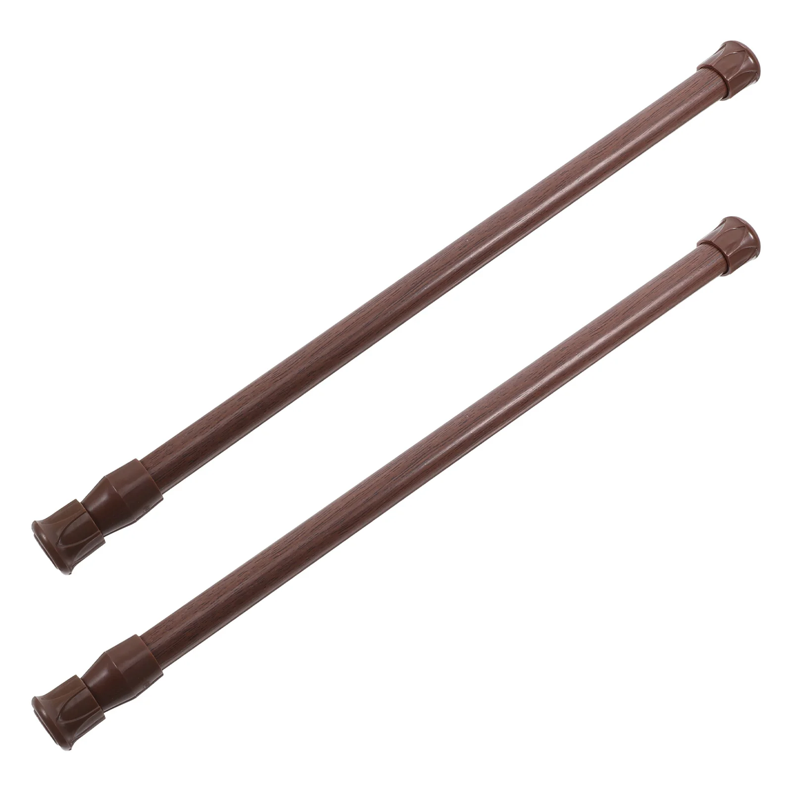 

2pcs No Drill Curtain Rod Adjustable Tension Rod For Shower Window Closet Clothes Drying Metal Retractable Telescoping Pole