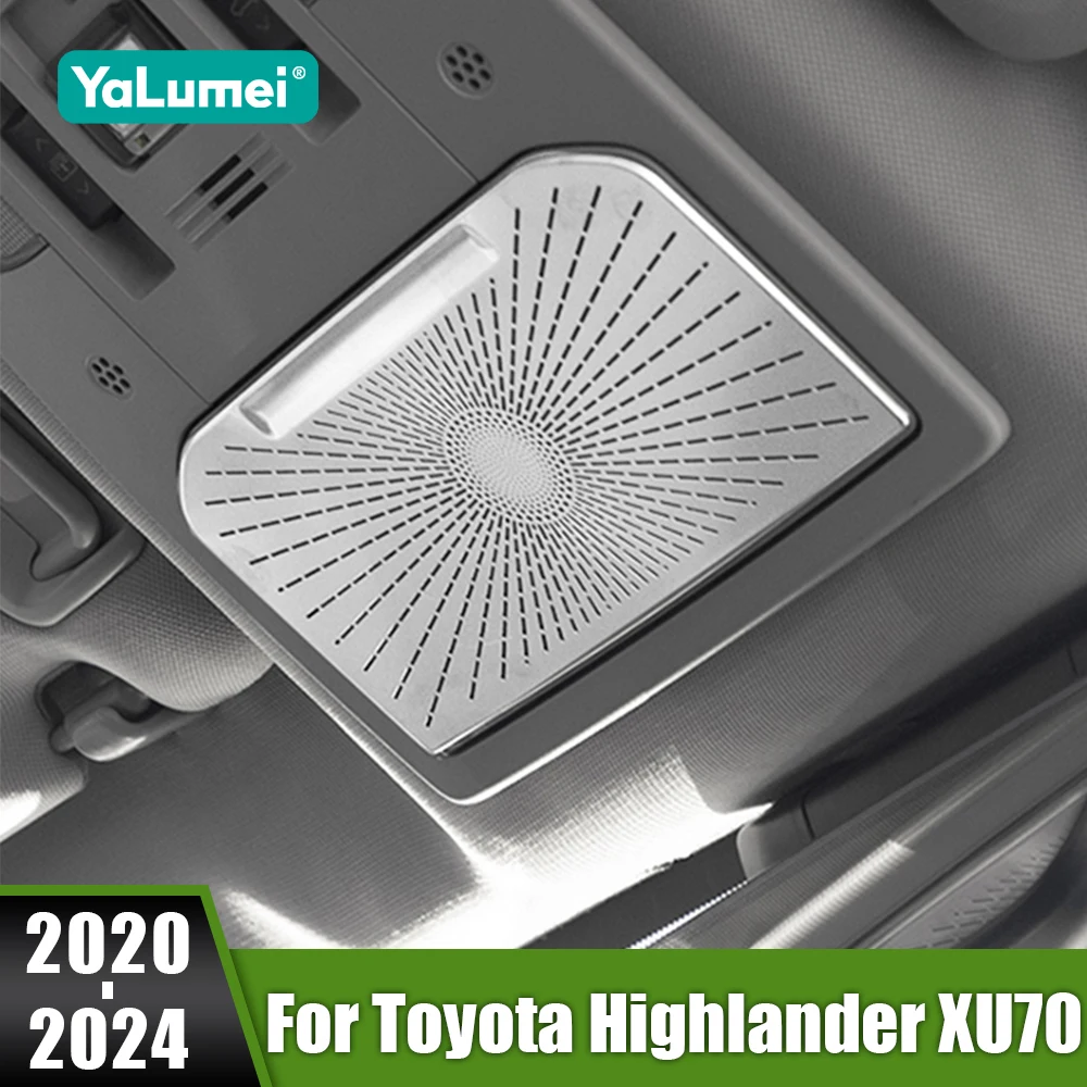 

For Toyota Highlander Kluger XU70 2020 2021 2022 2023 2024 Car Accessories Roof Reading Lamp Rear Loudspeaker Horn Trim Cover