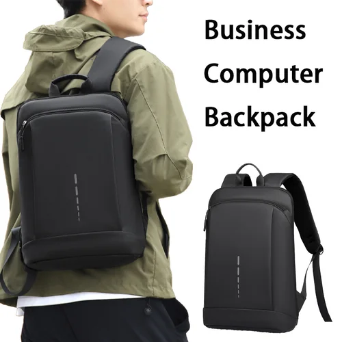 Imagen 1 del producto Mochila impermeable para hombre Mochila ultraligera para hombre Mochila elegante para hombre Mochila para computadora portátil de 15,6 pulgadas
