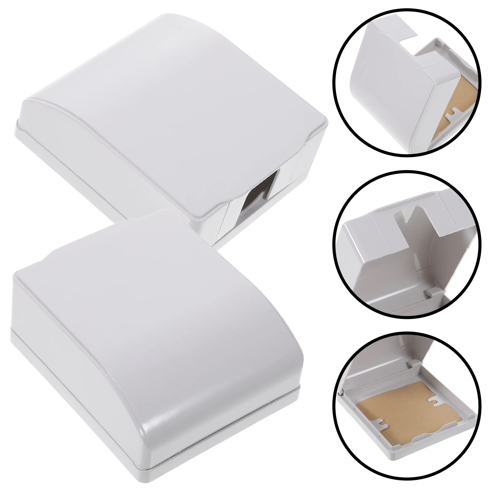 

2Pcs White Waterproof Electric Socket Cover Durable PVC Wall Outlet Protection Guard for Home Office Restaurant School