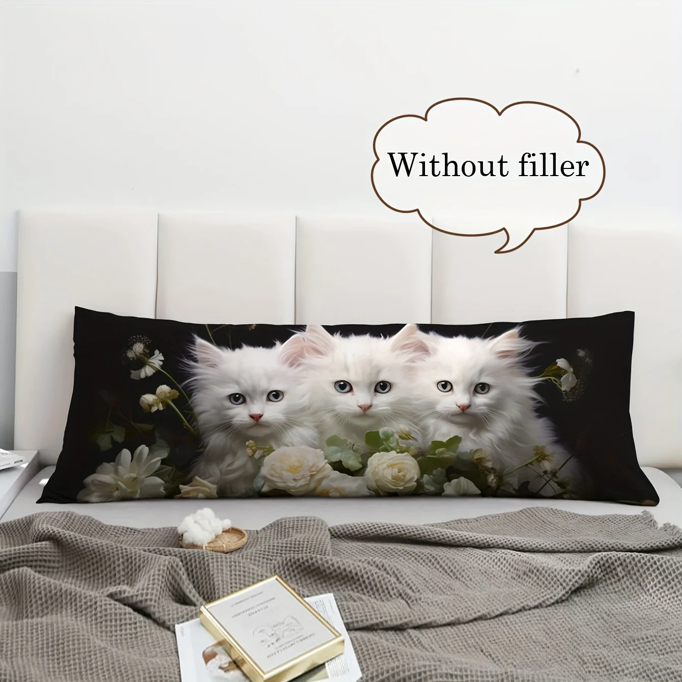 Cute Animals Pattern Long Pillowcase Soft Breathable Decoratin Envelope Body Pillowcover Bedroom Sofa Home Decor Cushion Cover