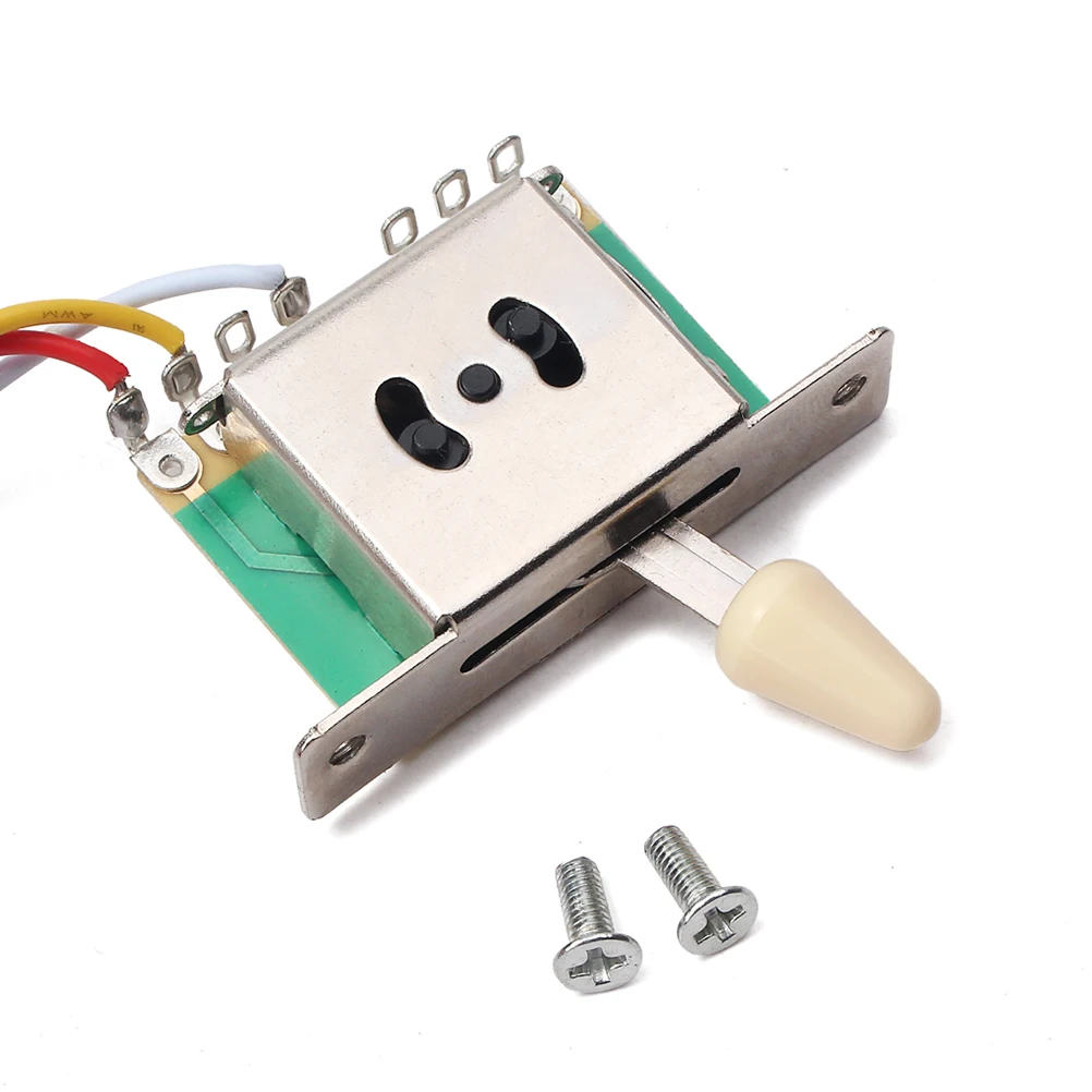 

Electric Acoustic Guitar 1 Volume Tone Jack 250K Harness Toggle Switch Durable Metal Components Low Noise Wiring Kit