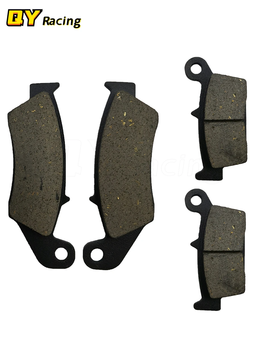 Do Kawasaki KX250F 2004-2017 KX450F 2006-2017 KLX450R 2008-2012 Zestaw przednich tylnych klocków hamulcowych KX 250 450 F KLX 450R — zdjęcie 2
