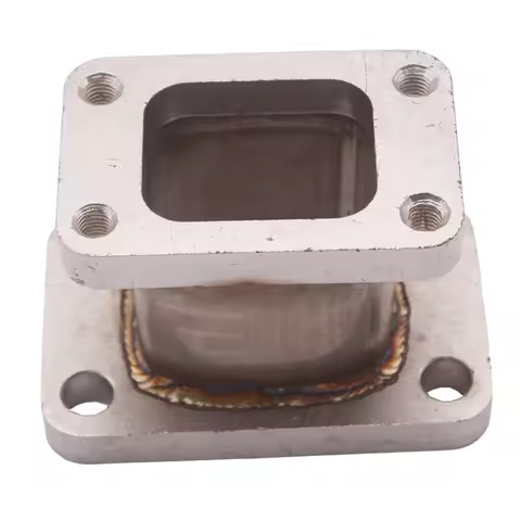 Stainless Steel Turbocharger Exhaust Adapter Flange Turbo Wastegate Flange for T25 T2 to T3