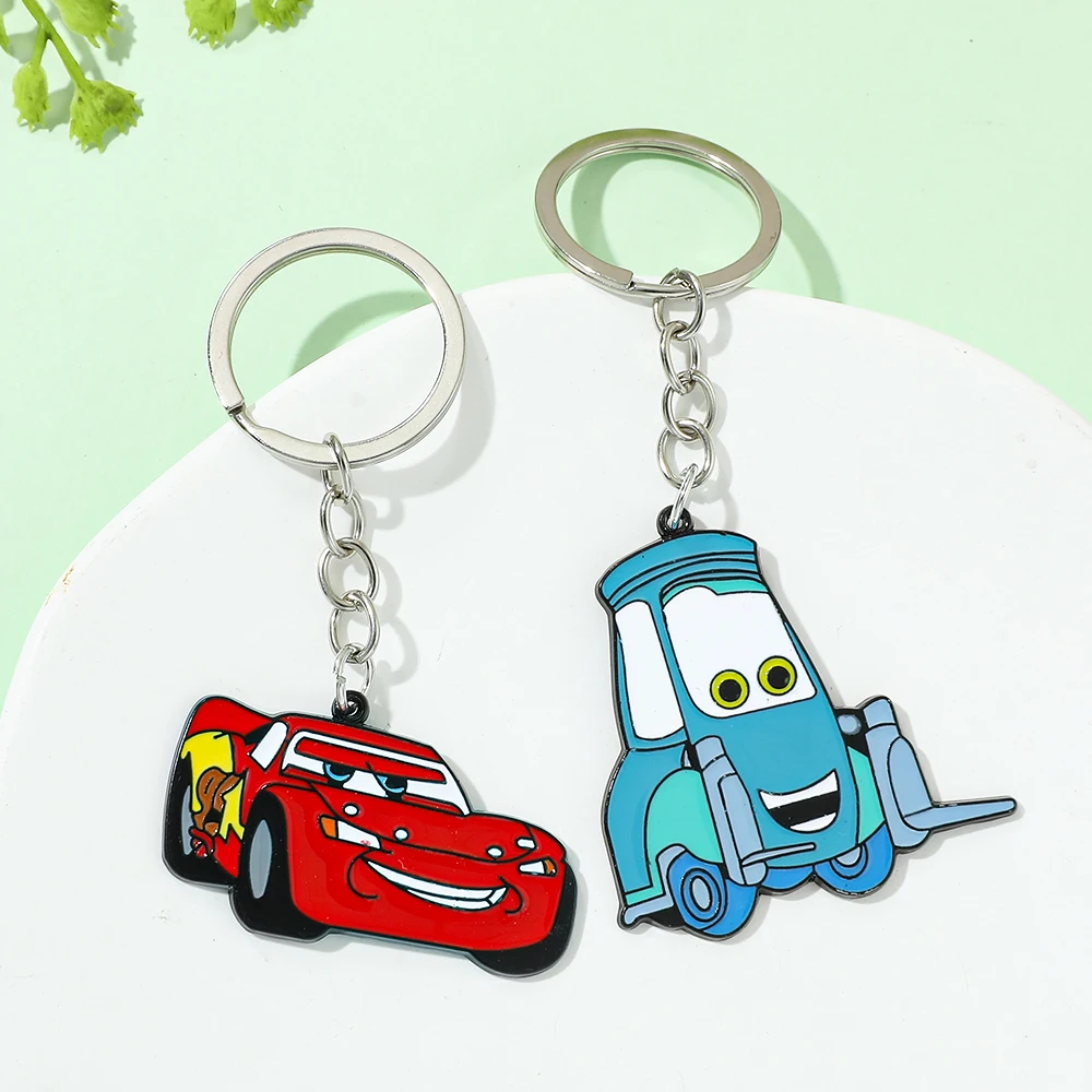 Дисней-мультфильм-аниме-молния-Маккуин-игрушечный-брелок-милый-красный-автомобиль-ювелирные-изделия-кулон-ключ-аксессуары-для-фанатов-подарок-другу