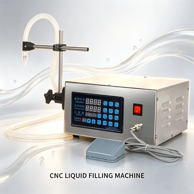High Precision Liquids Filling Machine Mini Bottled Water Filler Digital Pump For Perfume Drink Milk Olive Oil Filling Machine