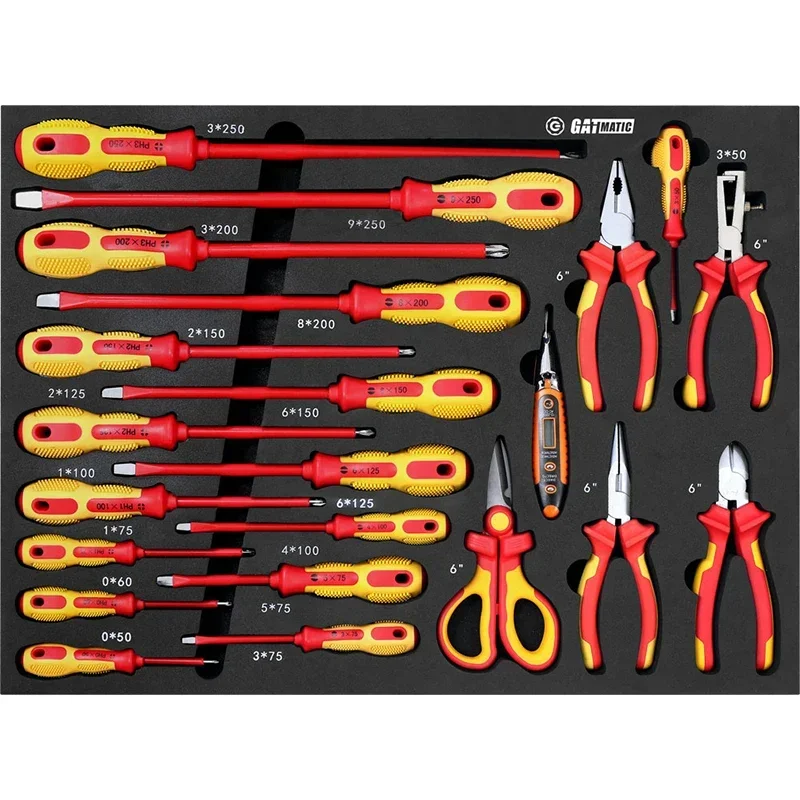 Top Selling 22 Pcs Vde 1000V Screwdriver High Voltage Insulated Socket Hand Tool Set/Guangdong, China/Hand Tools/ISO9001 CE/ T/T