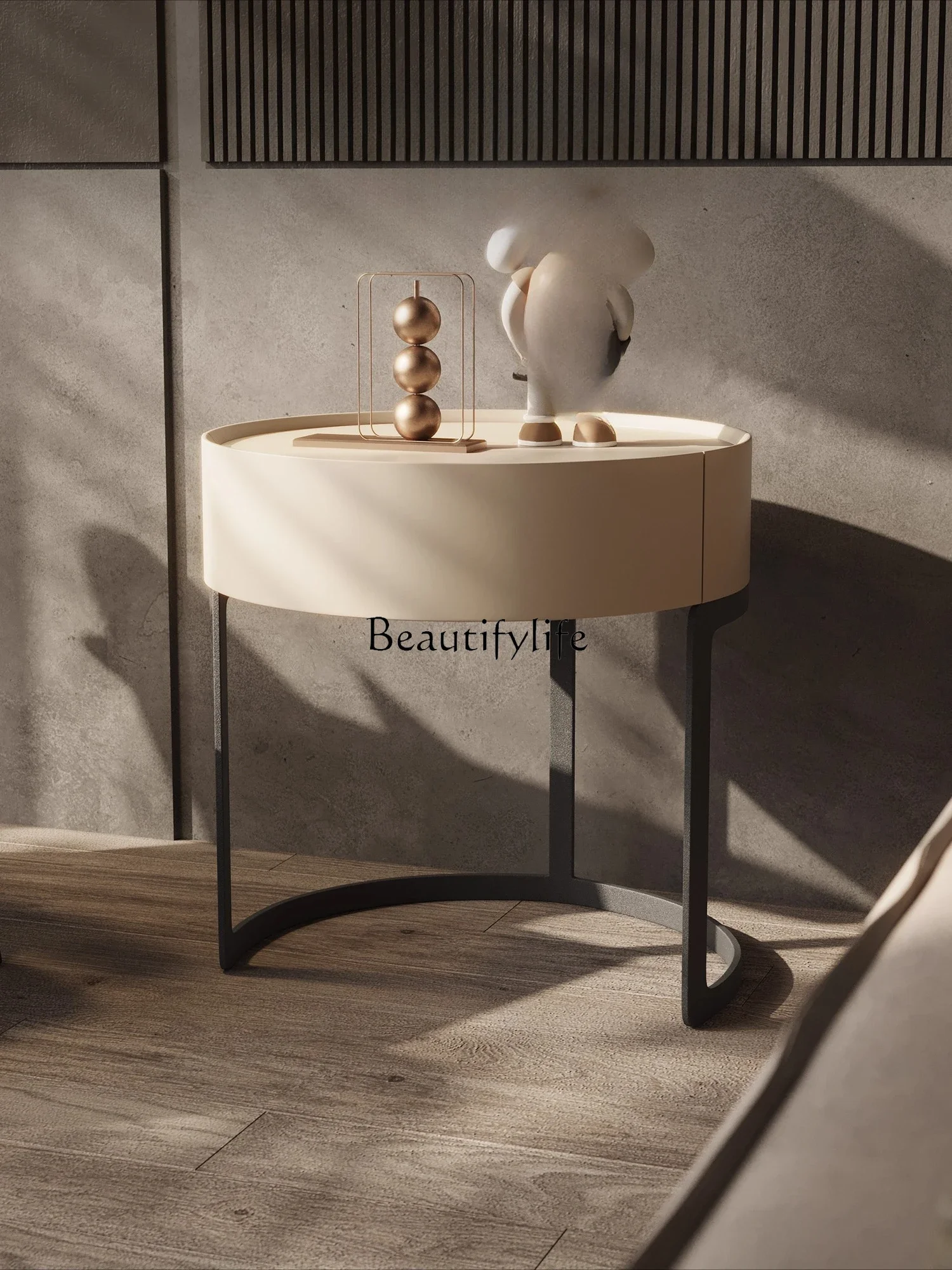 

ld14 Bedside table modern minimalist style bedside storage cabinet