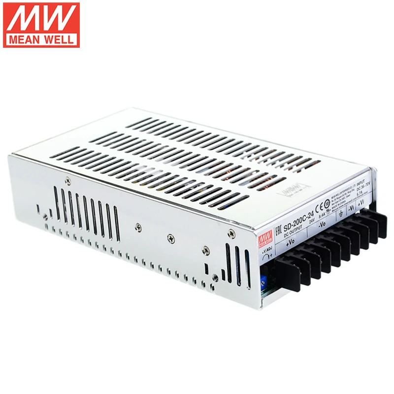 

MEAN WELL 200W DC-DC конвертер SD-200 Series, одиночный выходной импульсный источник питания SD-200B SD-200C