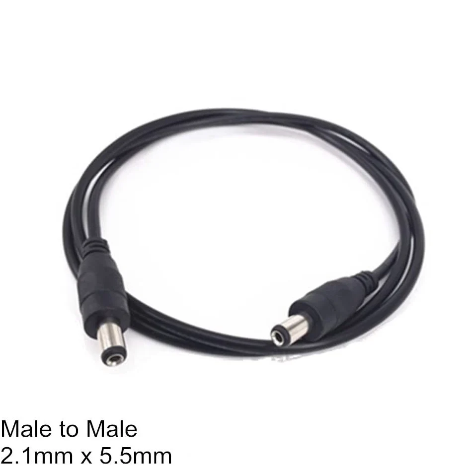 Cable de extensión de alimentación de CC macho a macho, 2,1x5,5mm, 12V, 1M, 2M, 3M, 5M, 10M para cámara CCTV, DVR, bomba de tira LED independiente