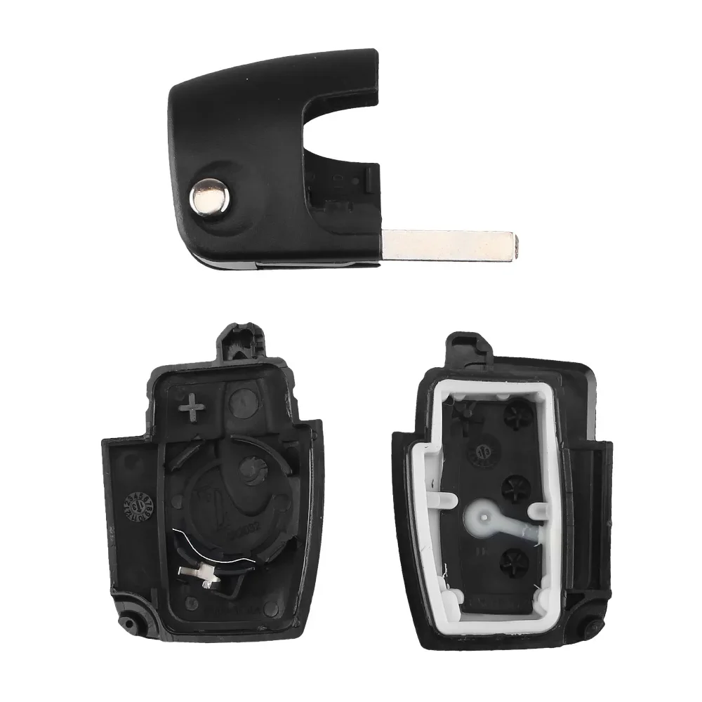 KEYYOU Für Ford Focus Fiesta C-Max Ka Klappbarer, ungeschnittener Autoschlüsselrohling, Fernbedienungsgehäuse mit 3 Tasten, Autoschlüsselhülle – Detail 8