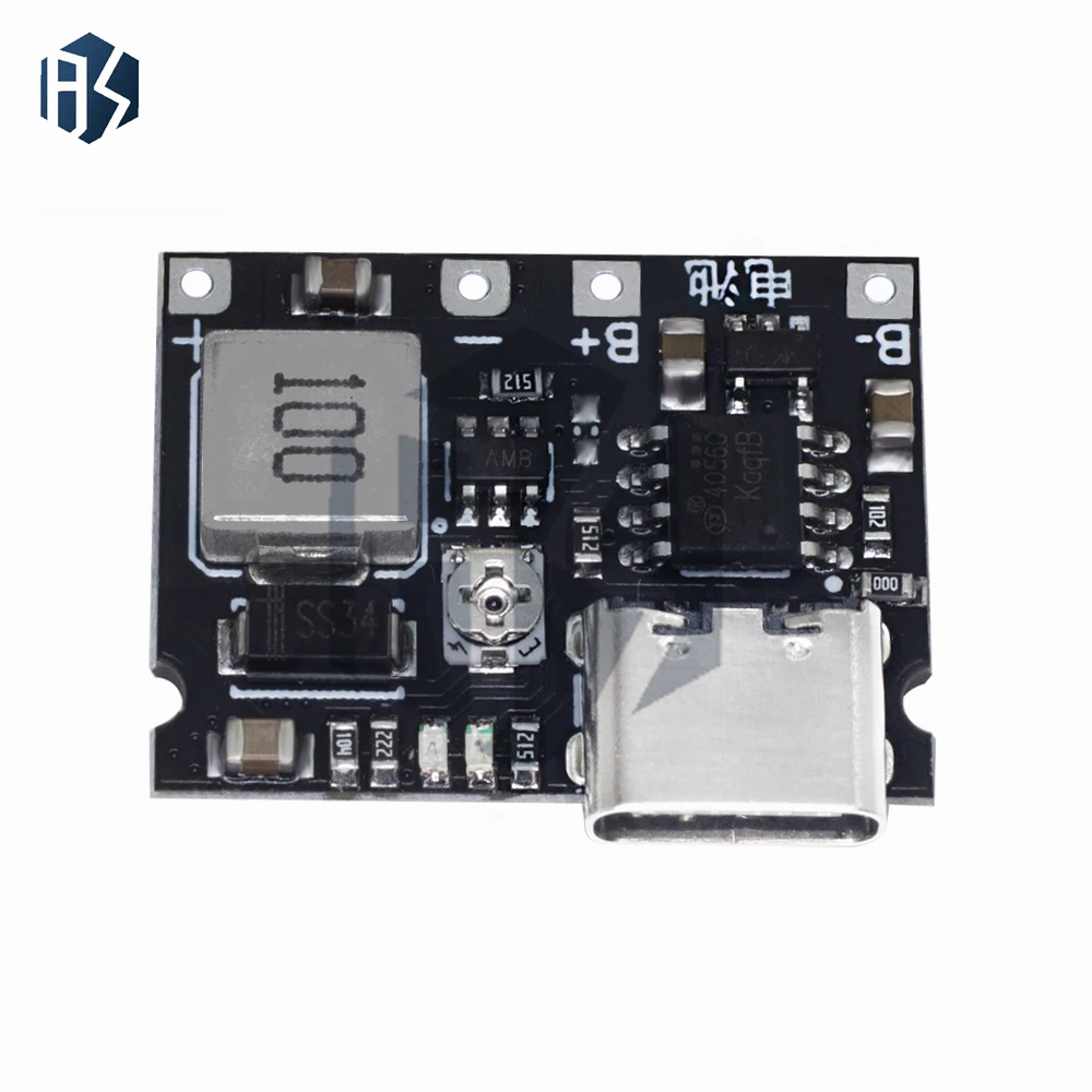 ‌ TP4056 Li-ion 18650 3.7V-4.2V Cargador y módulo de refuerzo de modo dual: salida elevadora de 5V/1A con protección contra sobrecarga/cortocircuito