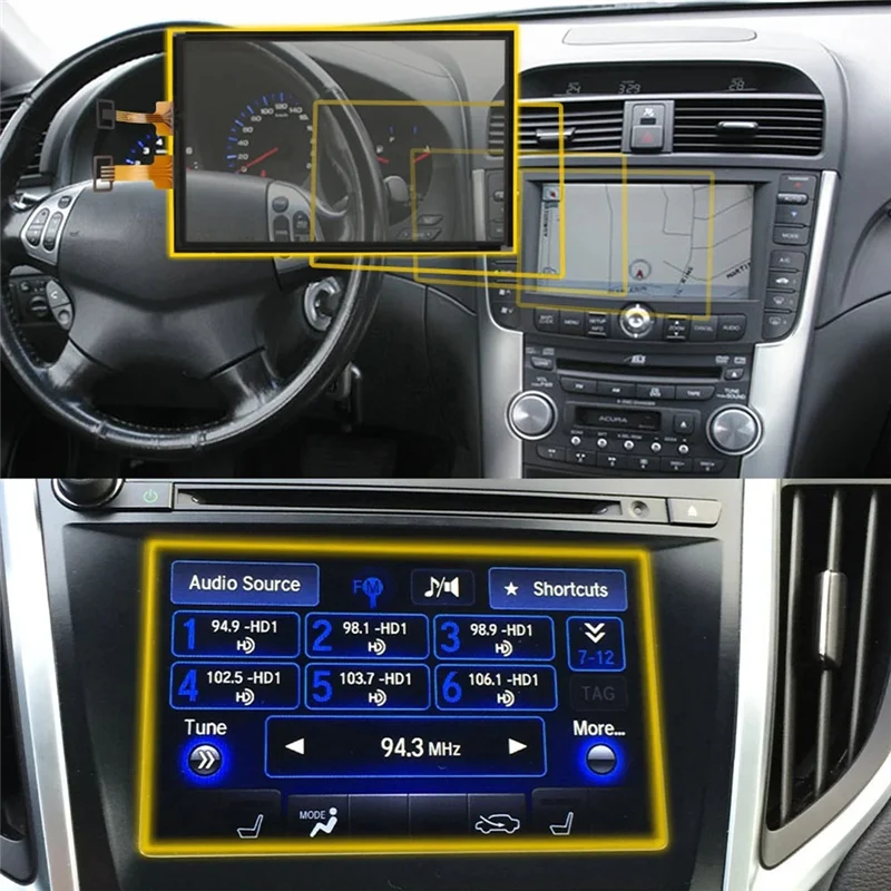 

Дигитайзер навигации для Acura TLX MDX Honda Odyssey 2014-2017 7-дюймовый ЖК-дисплей, замена сенсорного экрана радио