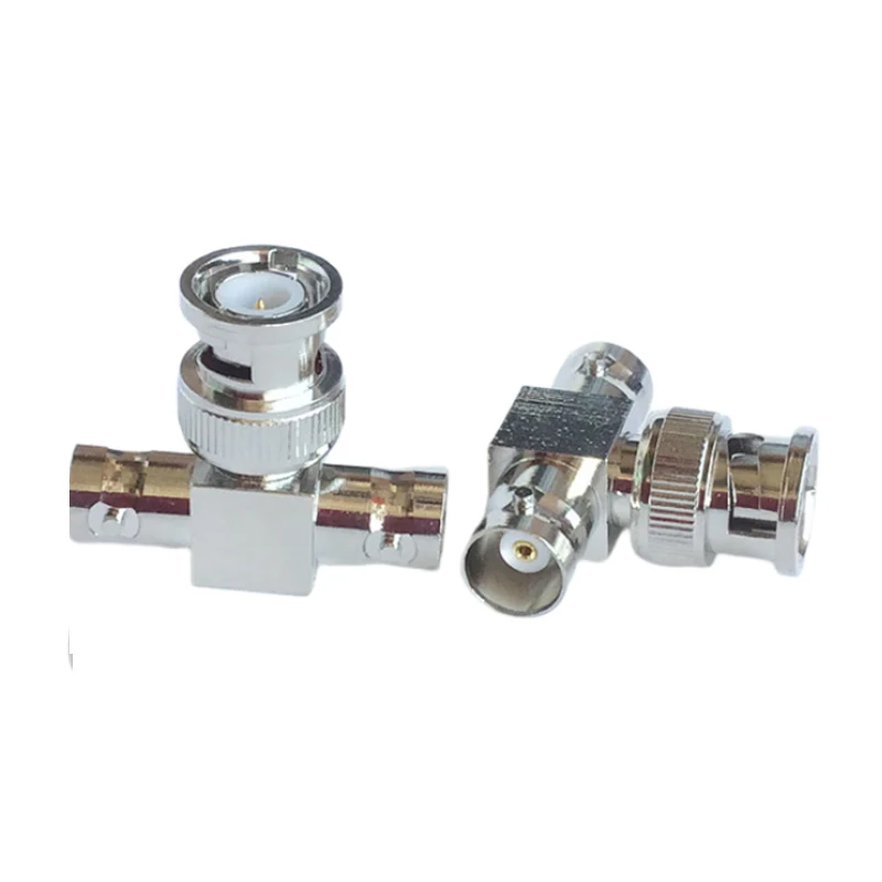 RF-BNC-Splitter-Adapter aus Kupfer, BNC-Stecker auf zwei BNC-Buchsen, Video-Splitter-Verbinder, T-Typ – Detail 4