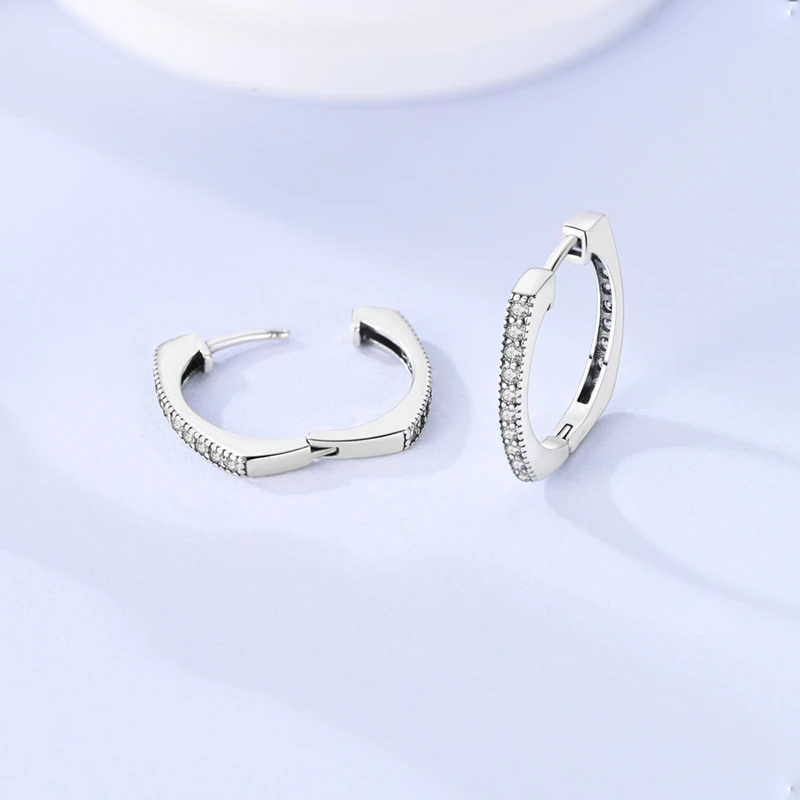 Classic Earrings 925 Silver Star Moon Zircon Pearl Geometry Earrings For Women Wedding Engagement Fine Jewelry Birthday Gift