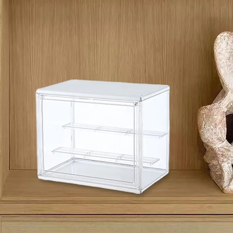 Caso de exibição clara para Figuras, bancada Display Storage Box, Dustproof Showcase, Estátua Organizador, Collectibles