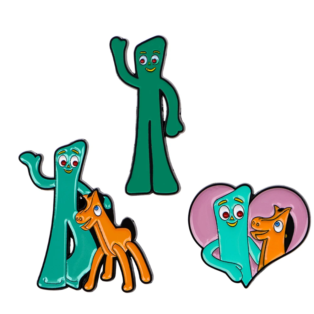 

Happy Horse Cartoon Jewelry Pins for Backpacks Lapel Enamel Pins for Woman Men Bags Badge Friend Kids for Gifts