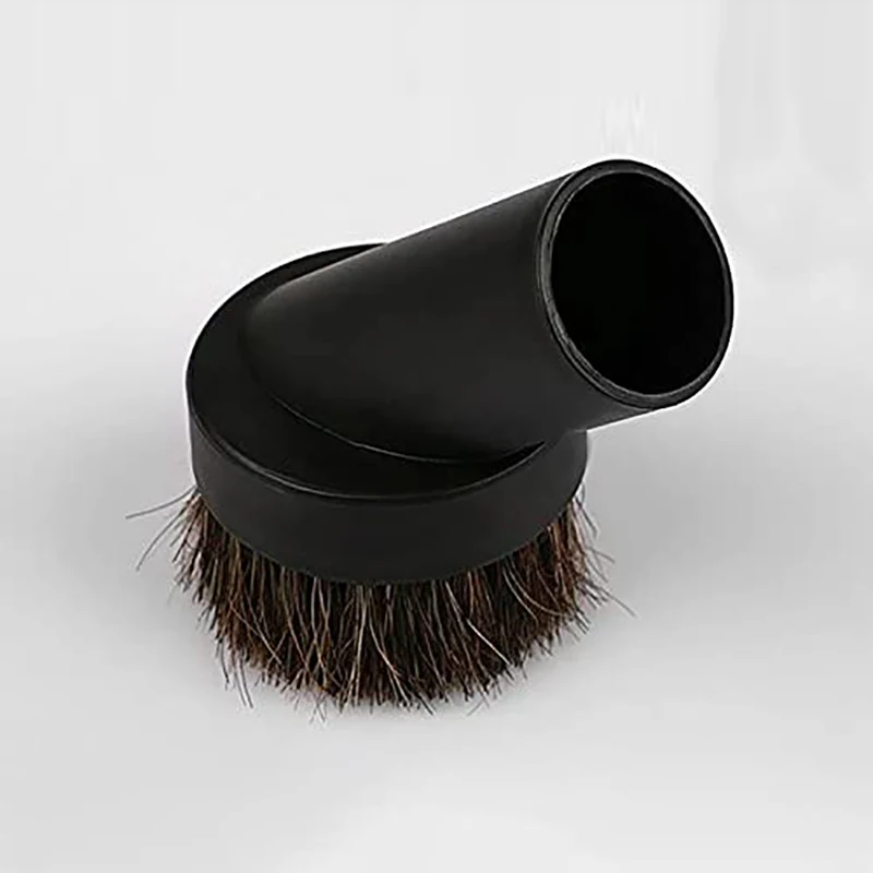 #35I 32mm Round Dust Brush,Black Horse Hair 25mm Vacuum Cleaner Attachment,horse hair vacuum attachment,(plastic)