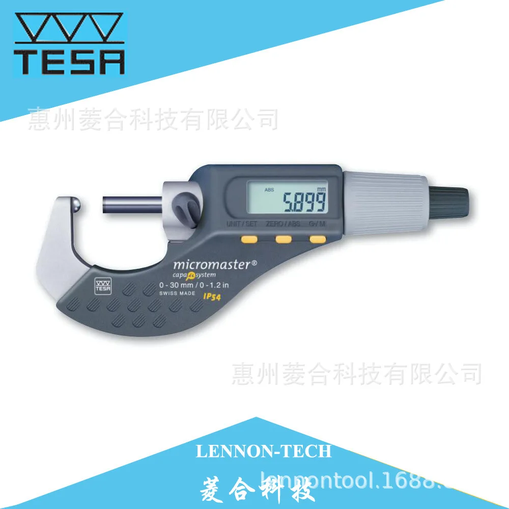 2025  TESA measuring range 0-30mm single ball head measuring surface digital micrometer 06030079