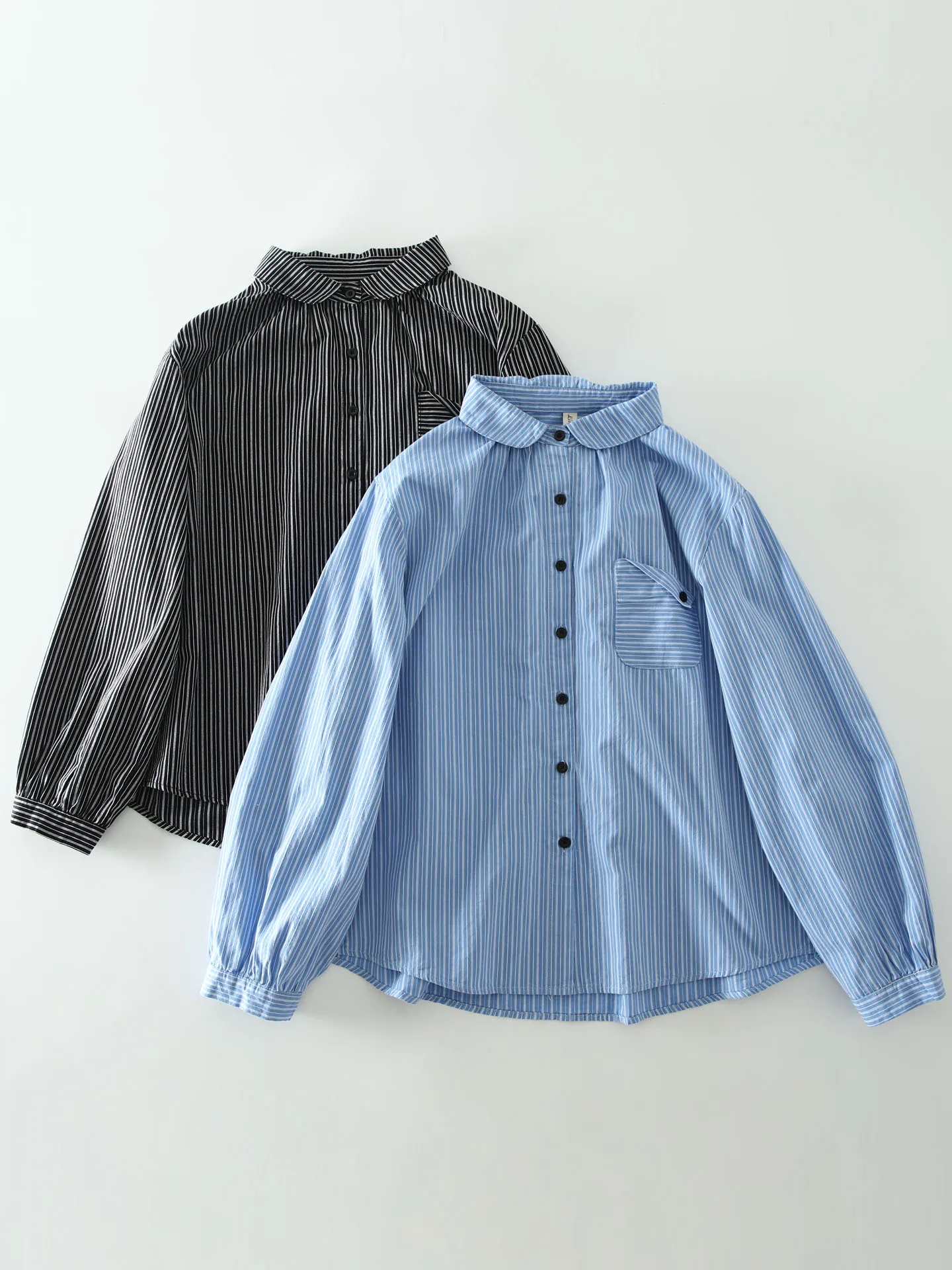 

Осенняя новинка: Женская свободная рубашка с длинным рукавом в полоску, с пуговицами, из дышащего хлопка, с эффектом похудения