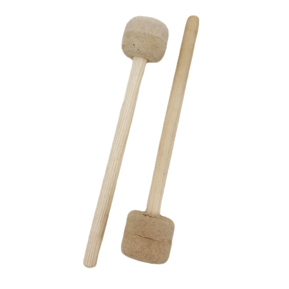 

Drum Hammer Accessories Percussion Drumstick Professional Practical Wool Felt Head Wooden Handle Kids Musical Talent Rhythm