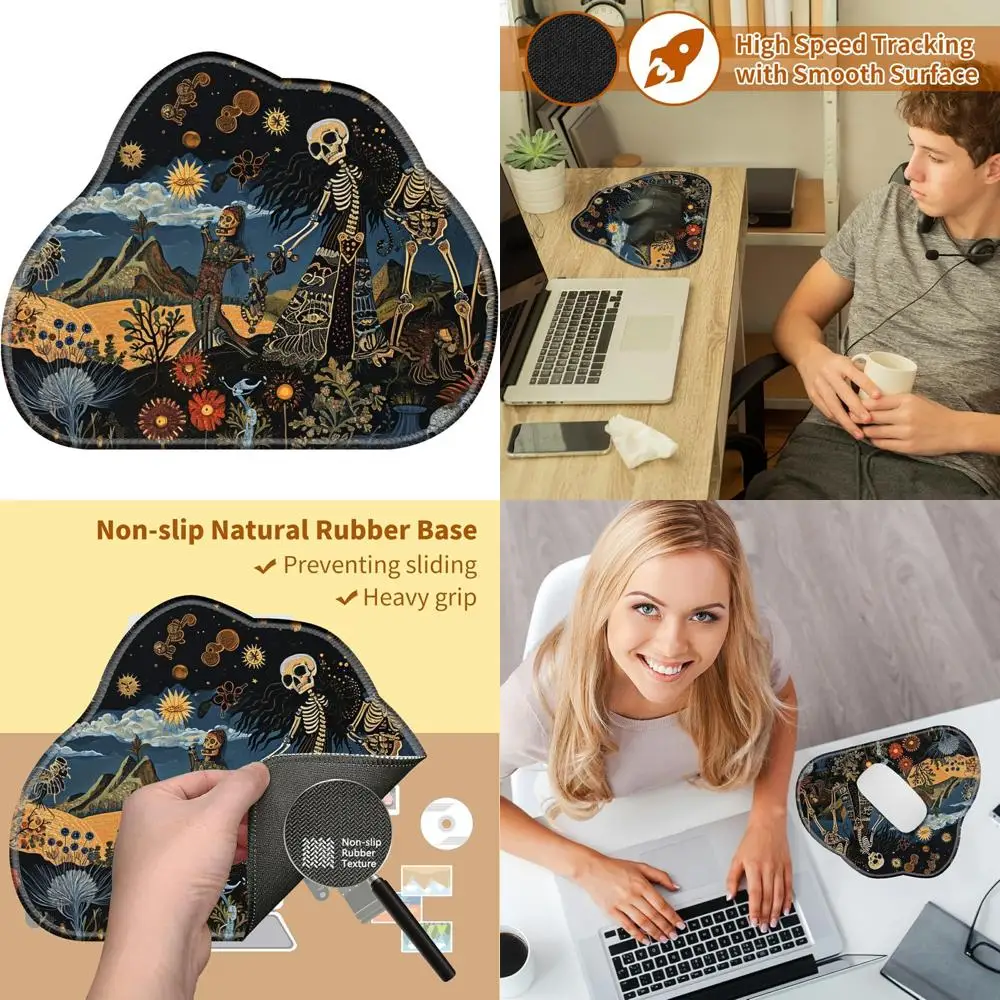 

Стильная большая нескользящая коврик для мыши и клавиатуры с прошитыми краями для домашних, офисных и игровых столов для ноутбуков