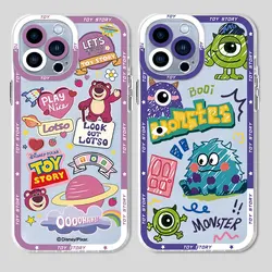 Etui na telefon Samsung Galaxy S20FE S10 S22 Plus S21 Note 10 Plus S20 Plus S23 Ultra pokrowiec Disney Toy Story przezroczysty silikon