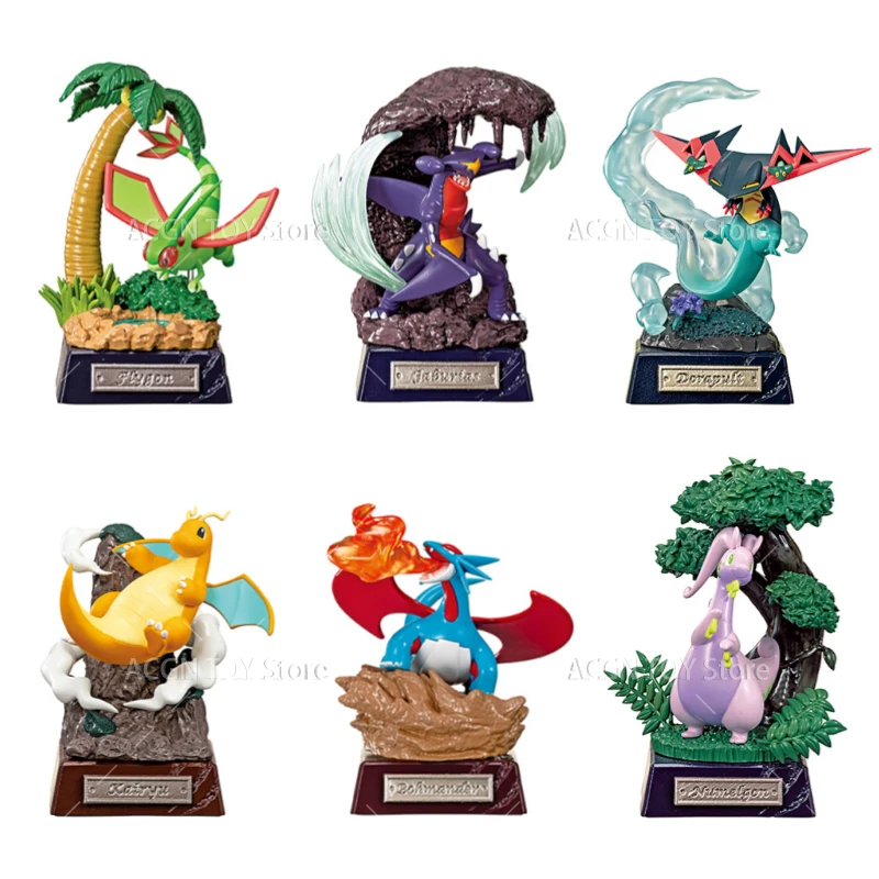 New 6 Styles Original Pokemon Figure Dragonite Flygon Salamence Garchomp Goodra Dragapult Action PVC Model Toys Gifts