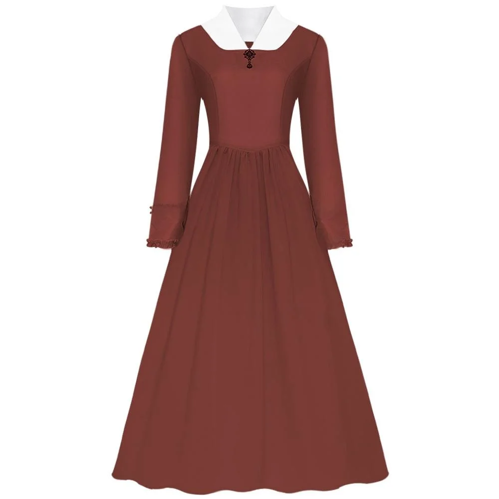 

Колониальный женский костюм на Хэллоуин Dr. Эле Прерия. Колониальное выступление доктора. Традиционный китайский этнический женский костюм.