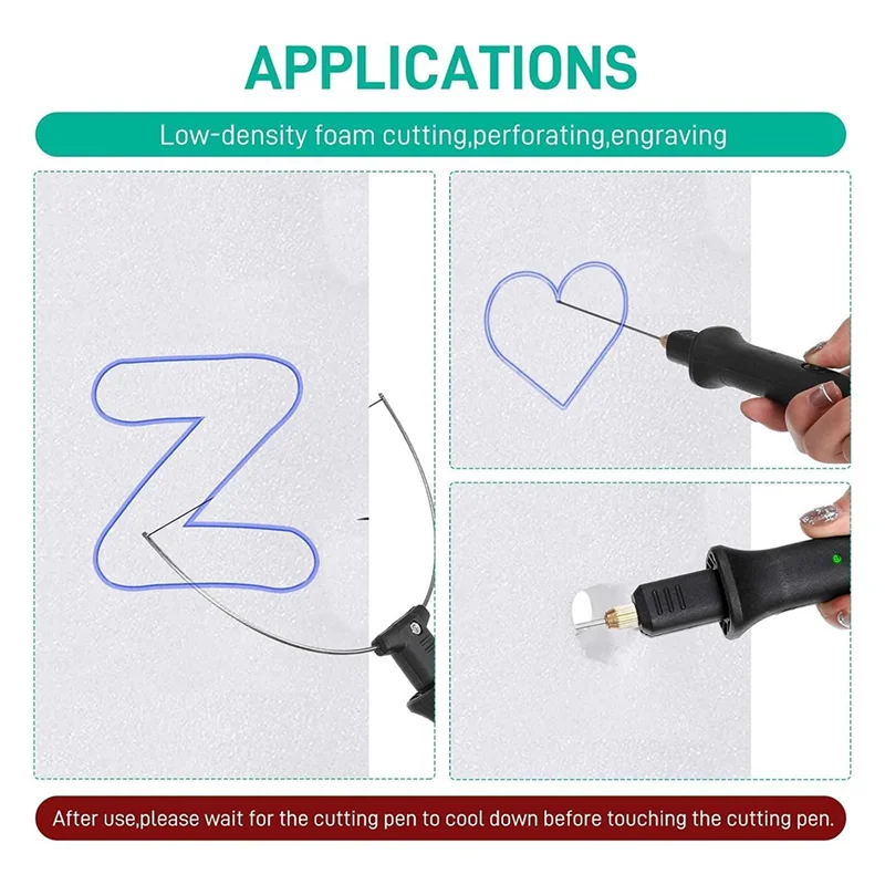 

AB42-5-In-1 Hot Foam Cutterfoam Cutter Machine Pen Tools Kit With 110-240V/0-28W Digital Voltage Controller Electric US Plug