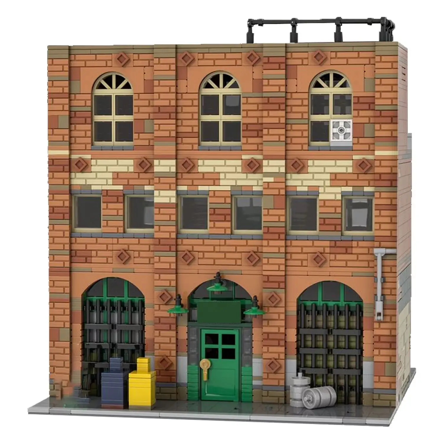 2541 Parti MOC- 107637   Mocs Set Paddy Modular Pub Mattoni Building Blocks Bar Casa Kit scena di strada Regali modello giocattolo