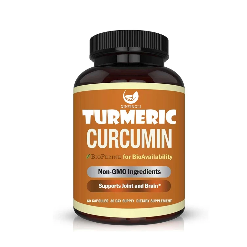 

Curcumin with pepper extract -1300 milligrams per serving - Joint support nutritional supplement, 100% turmeric root capsules
