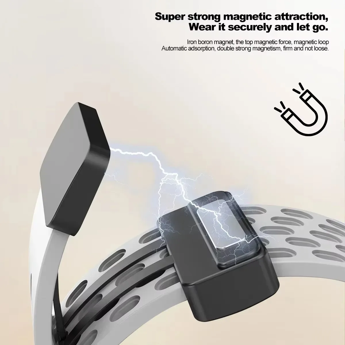 Silicone No Gaps Bracelet Strap for Samsung Galaxy Watch 6 5 4 40mm 44mm 5Pro 45mm Magnetic Buckle Band 6 Classic 43mm 47mm 42mm