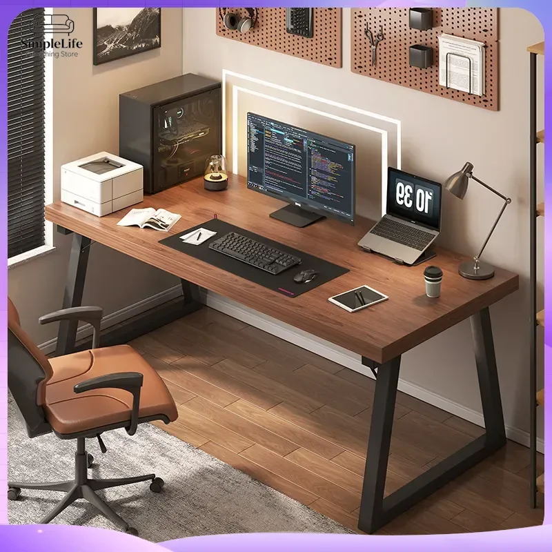 コーナーコンピューターデスク-ダブルeスポーツゲーミングデスク-ホームオフィス学生用ライティングテーブル-高さ調節可能なワークベンチ-ミニマリストデザイン