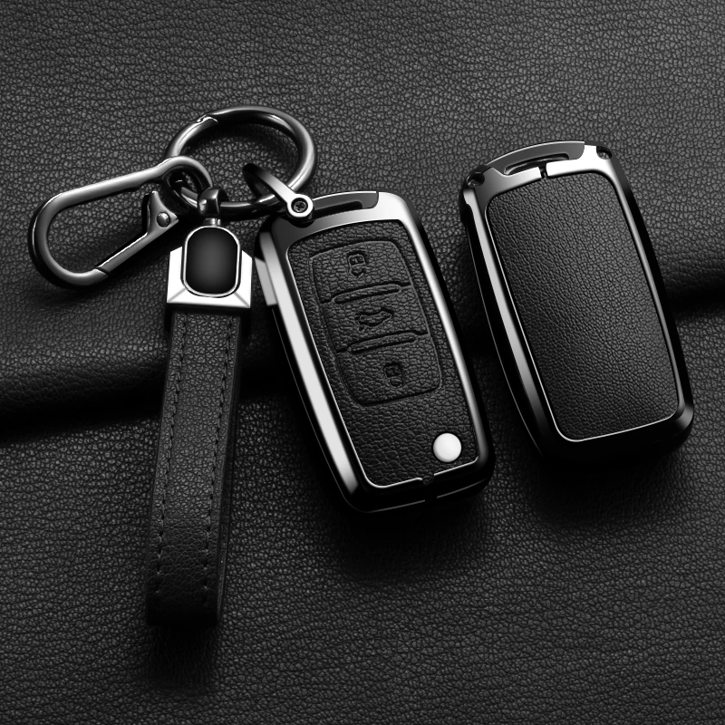 New Auto Alloy Car Key Case Cover For Volkswagen VW Polo Golf Passat Tiguan Beetle Caddy T5 Up Eos Skoda Octavia Seat Leon Altea