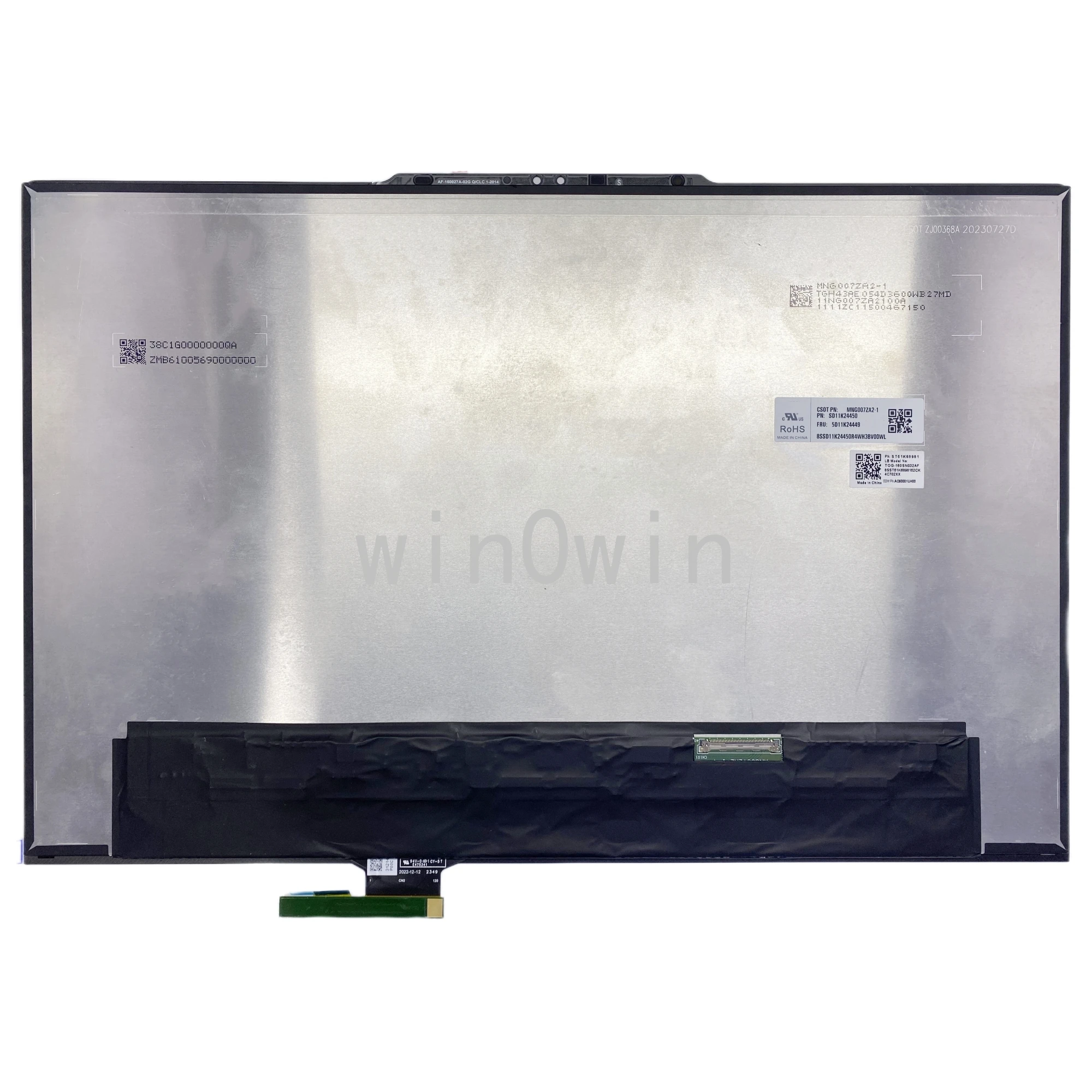 

MNG007ZA2-1 for Lenovo Slim Yoga Pro 9 16IRP8 FRU 5D11K24449 3000x2000 16.0 inch Mini LED Touch Screen LCD Display Assembly
